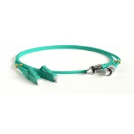 Hyperline FC-D2-503-LC/PR-ST/PR-H-5M-LSZH-AQ Патч-корд волоконно-оптический (шнур) MM 50/125(OM3), LC-ST, duplex, LSZH, 5 м