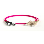 Hyperline FC-D2-504-FC/PR-LC/PR-H-15M-LSZH-MG Патч-корд волоконно-оптический (шнур) MM 50/125(OM4), FC-LC, duplex, LSZH, 15 м