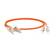 Hyperline FC-D2-62-LC/PR-LC/PR-H-2M-LSZH-OR Патч-корд волоконно-оптический (шнур) MM 62.5/125, LC-LC, 2.0 мм, duplex, LSZH, 2 м
