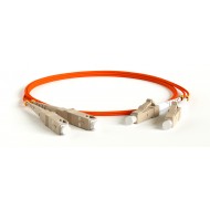 Hyperline FC-D2-62-LC/PR-SC/PR-H-3M-LSZH-OR Патч-корд волоконно-оптический (шнур) MM 62.5/125, LC-SC, 2.0 мм, duplex, LSZH, 3 м