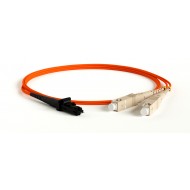 Hyperline FC-D2-62-MTRJM/PR-SC/PR-H-2M-LSZH-OR Патч-корд волоконно-оптический (шнур) MM 62.5/125, SC-MTRJ(папа), 2.0 мм, duplex, LSZH, 2 м