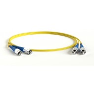 Hyperline FC-D2-9-FC/UR-FC/UR-H-3M-LSZH-YL Патч-корд волоконно-оптический (шнур) SM 9/125 (OS2), FC/UPC-FC/UPC, 2.0 мм, duplex, LSZH, 3 м