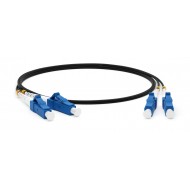 Hyperline FC-D2-9-LC/UR-LC/UR-H-15M-LSZH-BK Патч-корд волоконно-оптический (шнур) SM 9/125 (OS2), LC/UPC-LC/UPC, 2.0 мм, duplex, LSZH, 15 м, черный