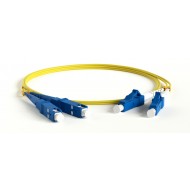 Hyperline FC-D2-9-LC/UR-SC/UR-H-1M-LSZH-YL Патч-корд волоконно-оптический (шнур) SM 9/125 (OS2), LC/UPC-SC/UPC, 2.0 мм, duplex, LSZH, 1 м