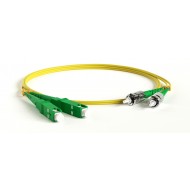 Hyperline FC-D2-9-SC/AR-ST/AR-H-3M-LSZH-YL Патч-корд волоконно-оптический (шнур) SM 9/125 (OS2), ST/APC-SC/APC, 2.0 мм, duplex, LSZH, 3 м