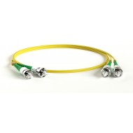 Hyperline FC-D2-9-ST/AR-ST/AR-H-1M-LSZH-YL Патч-корд волоконно-оптический (шнур) SM 9/125 (OS2), ST/APC-ST/APC, 2.0 мм, duplex, LSZH, 1 м