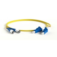 Hyperline FC-D2-9A1-FC/UR-LC/UR-H-0.5M-LSZH-WH Патч-корд волоконно-оптический (шнур) SM 9/125 (G.657), FC/UPC-LC/UPC, 2.0 мм, duplex, LSZH, 0.5м