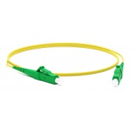 Hyperline FC-S2-9-LC/AR-LC/AR-H-2M-LSZH-YL Патч-корд волоконно-оптический (шнур) SM 9/125 (OS2), LC/APC-LC/APC, 2.0 мм, simplex, LSZH, 2 м