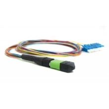 Hyperline FH-B9-504-MPOM12/PR-12LC/PR-0.5M-LSZH Кабель «гидра» 1xMPO(папа)/PC-12xLC/PC, 12 волокон, 50/125 (OM4), 10G, LSZH, 0.5 м