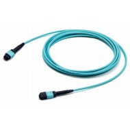 Hyperline FHD-MC3-503-MPOF12/PS-MPOF12/PS-B-7M-LSZH-AQ Патч-корд волоконно-оптический MPO (мама) - MPO (мама), тип B, 12 волокон, 50/125 (OM3), 40/100G, LSZH, 7 м