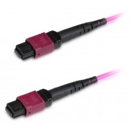 Hyperline FHD-MC3-504-MPOF12/PS-MPOF12/PS-A-20M-LSZH-MG Патч-корд волоконно-оптический МРО (мама)-МРО (мама), 12 волокон, тип A, 50/125 (OM4), 40/100G, LSZH, 20 м