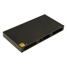 Hyperline FO-19R-1U-3xSLT-W140H42-24UN-BK Бокс оптический универсальный 19, от 8 до 24 портов (SC, duplex LC, ST, FC), со сплайс пластиной, без пигтейлов и проходных адаптеров, 1U, черный