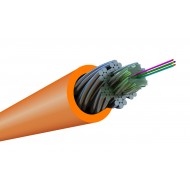 Hyperline FO-AWS1-IN-50-4-LSZH-OR Кабель волоконно-оптический 50/125 (OM2) многомодовый, 4 волокна, супергибкий, бронированный, волокна в канате из стальных проволок, гелезаполненный, внутренний, LSZH, нг(А)-HF, оранжевый