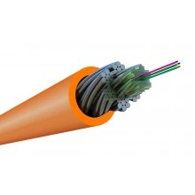 Hyperline FO-AWS1-IN-50-4-LSZH-OR Кабель волоконно-оптический 50/125 (OM2) многомодовый, 4 волокна, супергибкий, бронированный, волокна в канате из стальных проволок, гелезаполненный, внутренний, LSZH, нг(А)-HF, оранжевый
