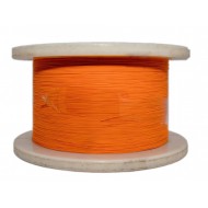 Hyperline FO-B9-IN-50-1-LSZH-OR Кабель волоконно-оптический 50/125 (OM2) многомодовый, 1 волокно, simplex, плотное буферное покрытие (tight buffer) 0.9 мм, LSZH, нг(А)-HF, оранжевый