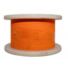 Hyperline FO-B9-IN-50-1-LSZH-OR Кабель волоконно-оптический 50/125 (OM2) многомодовый, 1 волокно, simplex, плотное буферное покрытие (tight buffer) 0.9 мм, LSZH, нг(А)-HF, оранжевый