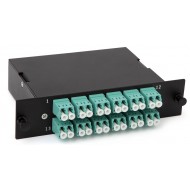 Hyperline FO-CSS-W-503-2MTPM-12DLC Волоконно-оптическая кассета MTP (c направляющими штырьками), 12DLC, 24 волокна, OM3, 10Gig, W-тип