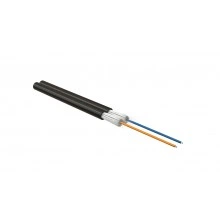 Hyperline FO-D2-IN-504-2-HFLTx-BK Кабель волоконно-оптический 50/125 (OM4) многомодовый, 2 волокна, duplex, zip-cord, плотное буферное покрытие (tight buffer), 2.0 мм, для внутренней прокладки, HFLTx, –40°C – +70°C, черный
