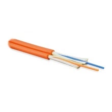 Hyperline FO-D2-IN-62-2-HFLTx-OR Кабель волоконно-оптический 62.5/125 (OM1) многомодовый, 2 волокна, duplex, zip-cord, плотное буферное покрытие (tight buffer), 2.0 мм, для внутренней прокладки, HFLTx, –40°C – +70°C, оранжевый