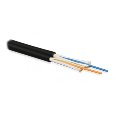 Hyperline FO-D3-IN-503-2-LSZH-BK Кабель волоконно-оптический 50/125 (OM3) многомодовый, 2 волокна, duplex, zip-cord, плотное буферное покрытие (tight buffer) 3.0 мм, для внутренней прокладки, LSZH, нг(А)-HF, –40°C – +70°C, черный
