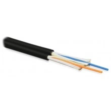 Hyperline FO-D3-IN-504-2-LSZH-BK Кабель волоконно-оптический 50/125 (OM4) многомодовый, 2 волокна, duplex, zip-cord, плотное буферное покрытие (tight buffer) 3.0 мм, для внутренней прокладки, LSZH, нг(А)-HF, –40°C – +70°C, черный