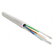 Hyperline FO-DPE-IN-9S-32-LSZH-WH Кабель волоконно-оптический 9/125 (SMF-28 Ultra) одномодовый, 32 волокна, плотное буферное покрытие (tight buffer), для внутренней прокладки, самонесущий, со свободно уложенными волокнами (FTTH), LSZH, –30°C– +50°C, белый