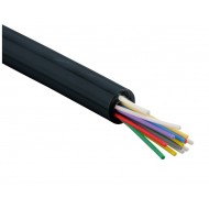 Hyperline FO-DPE-IN/OUT-9S-16-LSZH-BK Кабель волоконно-оптический 9/125 (SMF-28 Ultra) одномодовый, 16 волокон, плотное буферное покрытие (tight buffer), внутренний/внешний, самонесущий, со свободно уложенными волокнами (FTTH), LSZH, –40°C – +60°C, черный