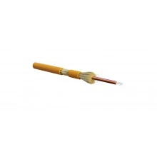 Hyperline FO-DT-IN-50-2-LSZH-OR Кабель волоконно-оптический 50/125 (OM2) многомодовый, 2 волокна, tight buffer, для внутренней прокладки, LSZH, нг(А)-HF, –40°C – +70°C, оранжевый