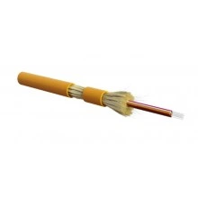 Hyperline FO-DT-IN-50-24-HFLTx-OR Кабель волоконно-оптический 50/125 (OM2) многомодовый, 24 волокна, плотное буферное покрытие (tight buffer), для внутренней прокладки, HFLTx, –40°C – +70°C, оранжевый