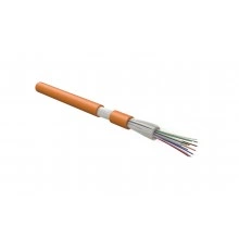 Hyperline FO-DT-IN-50-8-HFLTx-OR Кабель волоконно-оптический 50/125 (OM2) многомодовый, 8 волокон, плотное буферное покрытие (tight buffer), для внутренней прокладки, HFLTx, –40°C – +70°C, оранжевый