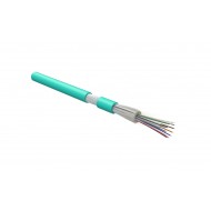 Hyperline FO-DT-IN-503-16-HFLTx-AQ Кабель волоконно-оптический 50/125 (OM3) многомодовый, 16 волокон, плотное буферное покрытие (tight buffer), для внутренней прокладки, HFLTx, –40°C – +70°C, голубой (aqua)