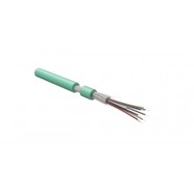 Hyperline FO-DT-IN-503-2-FRHFLTx-AQ Кабель волоконно-оптический 50/125 (OM3) многомодовый, 2 волокна, плотное буферное покрытие (tight buffer) внутренний, FRHFLTx, –60°C – +70°C, голубой (aqua)
