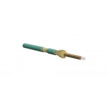 Hyperline FO-DT-IN-503-24-LSZH-AQ Кабель волоконно-оптический 50/125 (OM3) многомодовый, 24 волокна, плотное буферное покрытие (tight buffer), для внутренней прокладки, LSZH, нг(А)-HF, -40°C - +70°C, голубой (aqua)