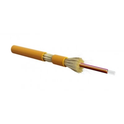 Hyperline FO-DT-IN-62-8-HFLTx-OR Кабель волоконно-оптический 62.5/125 (OM1) многомодовый, 8 волокон, плотное буферное покрытие (tight buffer), для внутренней прокладки, HFLTx, –40°C – +70°C, оранжевый