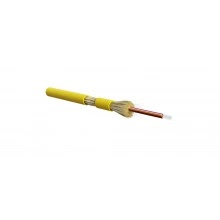 Hyperline FO-DT-IN-9S-8-LSZH-YL Кабель волоконно-оптический 9/125 (SMF-28 Ultra) одномодовый, 8 волокон, плотное буферное покрытие (tight buffer), для внутренней прокладки, LSZH, нг(А)-HF, –40°C – +70°C, желтый
