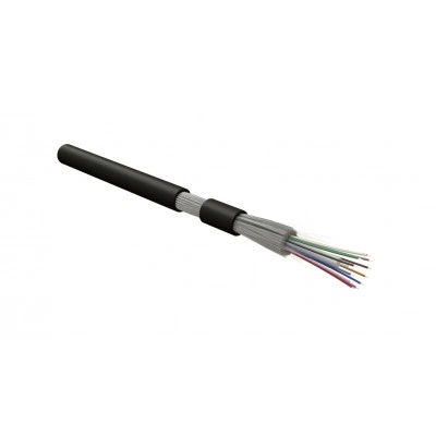 Hyperline FO-DT-IN/OUT-9S-4-FRHFLTx-BK Кабель волоконно-оптический 9/125 (SMF-28 Ultra) одномодовый, 4 волокна, плотное буферное покрытие (tight buffer) внутренний/внешний, FRHFLTx, –60°C – +70°C, черный