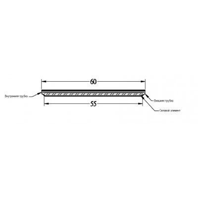 Hyperline FO-FFSPS-60 Комплект деталей для защиты места сварки, КДЗС (60 мм) Hyperline FO-FFSPS-60 Комплект деталей для защиты места сварки, КДЗС (60 мм)