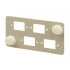 Hyperline FO-FP-4SC Модуль 4xSC, Simplex type, 67х35mm Hyperline FO-FP-4SC Модуль 4xSC, Simplex type, 67х35mm
