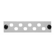 Hyperline FO-FP-W140H42-8FC/ST-GY Лицевая панель (модуль) для установки 8-FC(ST), серая