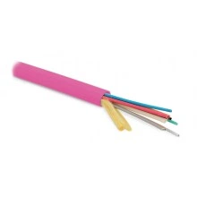 Hyperline FO-MB-IN-504-12-LSZH-MG Кабель волоконно-оптический 50/125 (OM4) многомодовый, 12 волокон, безгелевые микротрубки 0.9 мм (micro bundle), внутренний, LSZH, нг(А)-HF, -30°C – +70°C, маджента