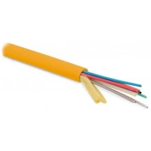 Hyperline FO-MB-IN-62-144-LSZH-OR Кабель волоконно-оптический 62.5/125 (OM1) многомодовый, 144 волокна, безгелевые микротрубки 1.1 мм (micro bundle), для внутренней прокладки, LSZH, нг(А)-HF, –30°C – +70°C, оранжевый