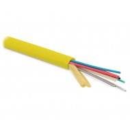 Hyperline FO-MB-IN-9S-16-LSZH-YL Кабель волоконно-оптический 9/125 (SMF-28 Ultra) одномодовый, 16 волокон, безгелевые микротрубки 1.06 мм (micro bundle), для внутренней прокладки, LSZH, нг(А)-HF, –30°C – +70°C, желтый