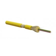 Hyperline FO-MC3-IN-9S-12-LSZH-YL Кабель волоконно-оптический 9/125 (SMF-28 Ultra) одномодовый, для патч-кордов и кабельных сборок с коннекторами MPO/MTP, 12 волокон, для внутренней прокладки, LSZH, нг(А)-HF, 0°C - +70°C, 3.0 мм, желтый