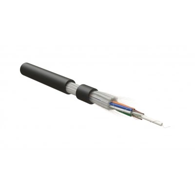 Hyperline FO-PDM-OUT-62-16-PE-BK Кабель волоконно-оптический 62.5/125 (OM1) многомодовый, 16 волокон, армированный стекловолокном, многомодульная конструкция (multi loose tube), самонесущий, для внешней прокладки, 3кН, PE, -60°С - +70°С, черный Hyperline FO-PDM-OUT-62-16-PE-BK Кабель волоконно-оптический 62.5/125 (OM1) многомодовый, 16 волокон, армированный стекловолокном, многомодульная конструкция (multi loose tube), самонесущий, для внешней прокладки, 3кН, PE, -60°С - +70°С, черный