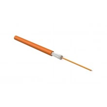 Hyperline FO-S2-IN-50-1-LSZH-OR Кабель волоконно-оптический 50/125 (OM2) многомодовый, 1 волокно, simplex, плотное буферное покрытие (tight buffer), 2.0 мм, арамидные волокна, для внутренней прокладки, LSZH, нг(А)-HF, –10°C – +50°C, оранжевый