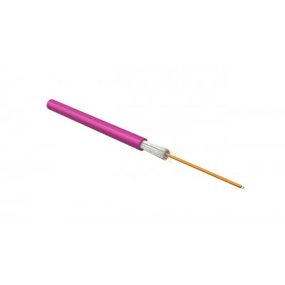 Hyperline FO-S2-IN-504-1-HFLTx-MG Кабель волоконно-оптический 50/125 (OM4) многомодовый, 1 волокно, simplex, плотное буферное покрытие (tight buffer), 2.0 мм, арамидные волокна, для внутренней прокладки, HFLTx, –10°C – +50°C, маджента