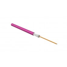 Hyperline FO-S3-IN-504-1-HFLTx-MG Кабель волоконно-оптический 50/125 (OM4) многомодовый, 1 волокно, simplex, плотное буферное покрытие (tight buffer), 3.0 мм, арамидные волокна, для внутренней прокладки, HFLTx, –10°C – +50°C, маджента