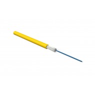 Hyperline FO-S3-IN-9S-1-LSZH-YL Кабель волоконно-оптический 9/125 (SMF-28 Ultra) одномодовый, 1 волокно, simplex, плотное буферное покрытие (tight buffer), 3.0 мм, арамидные волокна, для внутренней прокладки, LSZH, нг(А)-HF, –10°C – +50°C, желтый