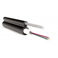 Hyperline FO-SST-OUT-503-8-PE-BK Кабель волоконно-оптический 50/125 (OM3) многомодовый, 8 волокон, одномодульный (single loose tube), со свободно уложенными волокнами, гелезаполненный, с металлическим тросом (2.2 мм), внешний, PE, -60°С - +70°С, черный