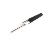 Hyperline FO-SST-OUT-62-8-PE-BK Кабель волоконно-оптический 62.5/125 (OM1) многомодовый, 8 волокон, одномодульный (single loose tube), со свободно уложенными волокнами, гелезаполненный, с металлическим тросом (2.2 мм), внешний, PE, -60°С - +70°С, черный